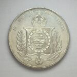 MOEDA 1000 Réis 1866  PRATA  3º Sistema 2º Tipo    FC - Imagem 2