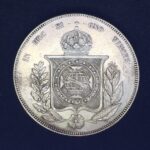 MOEDA 1000 Réis 1866  PRATA  3º Sistema 2º Tipo    Soberba - Imagem 2