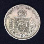 MOEDA 500 Réis 1867  PRATA  3º Sistema 2º Tipo  Soberba - Imagem 2