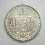 MOEDA 500 Réis 1866  PRATA  3º Sistema 2º Tipo   FC - Imagem 2