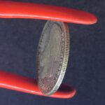 MOEDA 200 Réis 1867  PRATA  3º Sistema 2º Tipo   MBC - Imagem 3