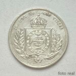 MOEDA 200 Réis 1859  PRATA  3º Sistema 2º Tipo  ( Coroa de Espinhos)  FC - Imagem 2