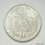 MOEDA 500 Réis 1855  PRATA  3º Sistema 2º Tipo  Soberba - Imagem 2