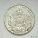 MOEDA 500 Réis 1861  PRATA  3º Sistema 2º Tipo   Soberba - Imagem 2