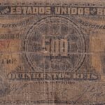 CÉDULA  500 MIL RÉIS  1893 - República -Tesouro Nacional - 3ª Estampa (ABN) - Série 1/20 - BC