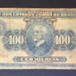 C006 - CÉDULA 100 CRUZEIRO 1942 - Carimbo -TESOURO NACIONAL - 16ª Estampa (ABN) - Série 61-83 - BC