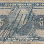 C 017 - CÉDULA 5 CRUZEIRO 1943  -TESOURO NACIONAL - 1ª Estampa (ABN) - MBC