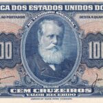 C031 - CÉDULA 100 CRUZEIROS 1956 - TESOURO NACIONAL - 1ª Estampa (ABN - Soberba