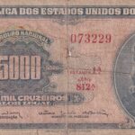 C 058 - CÉDULA 5000 CRUZEIROS 1964 - TESOURO NACIONAL - 1ª Estampa (ABN) - BC