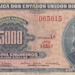 C 059 - CÉDULA 5000 CRUZEIROS 1964 - TESOURO NACIONAL - 1ª Estampa (ABN) - MBC