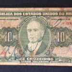 C 075 - CÉDULA 10 CRUZEIROS 1950 - TESOURO NACIONAL - 2ª Estampa (TLR) - MBC/S