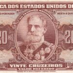 C084 - CÉDULA 20 CRUZEIROS 1955 - TESOURO NACIONAL - 2ª Estampa (TLR) - FE (leves manchas)