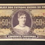 C 093 - CÉDULA 50 CRUZEIROS 1963 - TESOURO NACIONAL - 2ª Estampa (TLR) - MBC/S