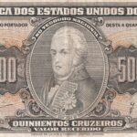 C101 - CÉDULA 500 CRUZEIROS 1955 - TESOURO NACIONAL - 2ª Estampa (TLR) -MBC/S