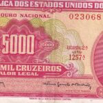 C 109 - CÉDULA 5000 CRUZEIROS 1964 - TESOURO NACIONAL - 2ª Estampa (TLR) - Soberba