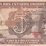 C 111 - CÉDULA 5 CRUZEIROS 1961 - TESOURO NACIONAL - 3ª Estampa (CMB) - Soberba