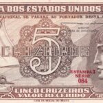 C 112  -CÉDULA 5 CRUZEIROS 1962 - TESOURO NACIONAL - 3ª Estampa (CMB)  serie 084 - FE