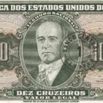 C 113 - CÉDULA  1 CENTAVO c/c em 10 CRUZEIROS 1966 - BANCO CENTRAL DO BRASIL  - 2ª Estampa (TLR) - FE