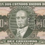 C 114 - CÉDULA  1 CENTAVO c/c em 10 CRUZEIROS 1967 - BANCO CENTRAL DO BRASIL  - 2ª Estampa (TLR) - FE