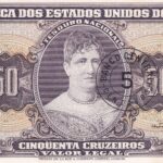 C115 -CÉDULA  5 CENTAVO c/c em 50 CRUZEIROS 1966 - BANCO CENTRAL DO BRASIL  - 2ª Estampa (TLR) - FE