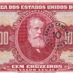 C 117 - CÉDULA  10 CENTAVOS  c/c em 100 CRUZEIROS 1966 - BANCO CENTRAL DO BRASIL  - 2ª Estampa (TLR) - Soberba