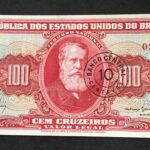 C 118 - CÉDULA  10 CENTAVOS  c/c em 100 CRUZEIROS 1967 - BANCO CENTRAL DO BRASIL  - 2ª Estampa (TLR) - FE