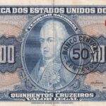 C 119 - CÉDULA  50 CENTAVOS  c/c em 500 CRUZEIROS 1967 - BANCO CENTRAL DO BRASIL  - 1ª Estampa (ABN) - MBC