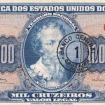 C 120 - CÉDULA  1 CRUZEIRO NOVO  c/c em 1000 CRUZEIROS 1966 - BANCO CENTRAL DO BRASIL  - 1ª Estampa (ABN) - Soberba