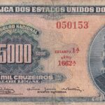 C122 - CÉDULA  5 CRUZEIRO NOVO  c/c em 5000 CRUZEIROS 1966 - BANCO CENTRAL DO BRASIL  - 1ª Estampa (ABN) - MBC