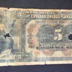 R093 CÉDULA  5 MIL RÉIS  1908- República -Tesouro Nacional -13ª Estampa (GD e CMB)- Série 1/70 - UTG