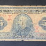 R100b CÉDULA  5 MIL RÉIS 1936 - República -Tesouro Nacional -19ª Estampa (ABN) - Série 144/473 - R