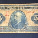 R 100c CÉDULA  5 MIL RÉIS 1942 - República -Tesouro Nacional -19ª Estampa (ABN) - Série 474/773 - MBC