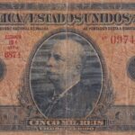 R 100c CÉDULA  5 MIL RÉIS 1942 - República -Tesouro Nacional -19ª Estampa (ABN) - Série 474/773 - MBC