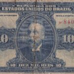 R 107 CÉDULA  10 MIL RÉIS 1918 - República -Tesouro Nacional - 14ª Estampa (ABN) - Série 1/50 - BC