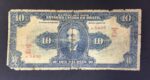 R 107 CÉDULA  10 MIL RÉIS 1918 - República -Tesouro Nacional - 14ª Estampa (ABN) - Série 1/50 - BC