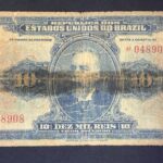 R 110a CÉDULA  10 MIL RÉIS 1924 - República -Tesouro Nacional - 17ª Estampa (ABN) - Série 1/31 - UTG