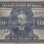 R 110d CÉDULA  10 MIL RÉIS 1942 - República -Tesouro Nacional - 17ª Estampa (ABN) - Série 417/816 - MBC