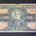 R 119a CÉDULA  20 MIL RÉIS 1924 - República -Tesouro Nacional - 16ª Estampa (CMB)- Série 1/37 - BC