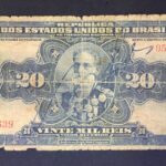 R119d CÉDULA  20 MIL RÉIS 1942 - República -Tesouro Nacional - 16ª Estampa (CMB)- Série  318-667 - BC/MBC