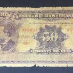 R130 CÉDULA  50 MIL RÉIS 1936 - República -Tesouro Nacional -17 ªEstampa (WSL)- Série 1/86 - R