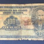 R142 - CÉDULA  100 MIL RÉIS 1936 - República -Tesouro Nacional - 17ª Estampa (ABN) - Série 1/45 - R