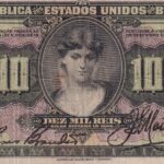 R 184 - CÉDULA 10 MIL RÉIS 1927 - República - Caixa de Estabilização -1ª Estampa (ABN) - Série 1-14 - MBC