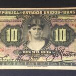 R 184 - CÉDULA 10 MIL RÉIS 1927 - República - Caixa de Estabilização -1ª Estampa (ABN) - Série 1-14 - MBC