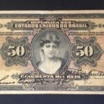 R 186 - CÉDULA 50 MIL RÉIS 1927 - República - Caixa de Estabilização -1ª Estampa (ABN) - Série 1-13 - MBC