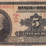 R 195a - CÉDULA 5 MIL  RÉIS 1923 - República -  Banco do Brasil -1ª Estampa (ABN) - Série 1-67 - MBC