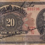 R 197a - CÉDULA 20 MIL  RÉIS 1923 - República -  Banco do Brasil -1ª Estampa (ABN) - Série 1-2 e 4-50 - MBC