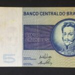 C 133 - CÉDULA  5 CRUZEIROS 1970 - BANCO CENTRAL DO BRASIL  - CMB -  Soberba