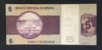 C 133 - CÉDULA  5 CRUZEIROS 1970 - BANCO CENTRAL DO BRASIL  - CMB -  Soberba - Imagem 2