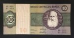 C 137 - CÉDULA  10 CRUZEIROS 1970 - BANCO CENTRAL DO BRASIL  - CMB -  Soberba