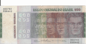 C149 - CÉDULA  500 CRUZEIROS 1974 - BANCO CENTRAL DO BRASIL  - CMB  - MBC